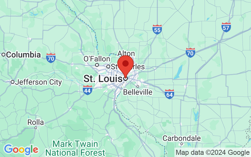 Map of St. Louis, Missouri